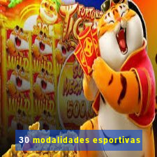 30 modalidades esportivas